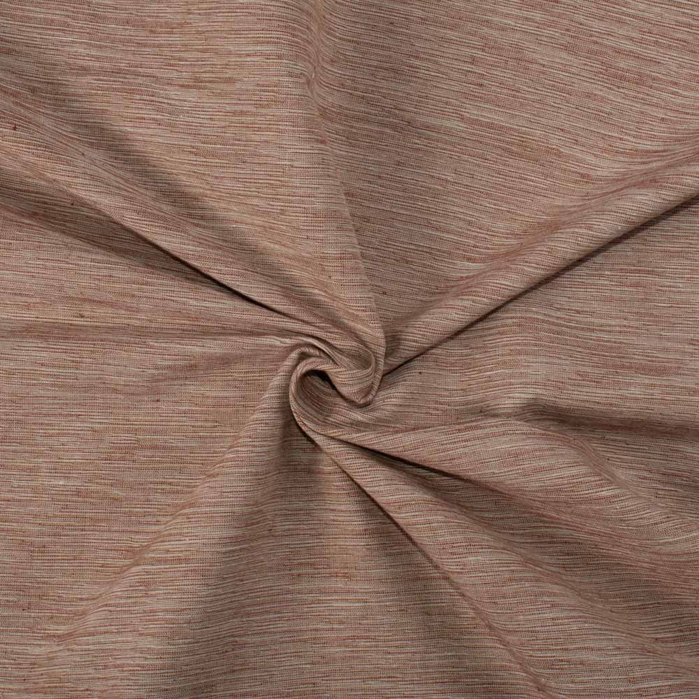 Chambray Brown Khadi Cotton 150 GSM Handwoven Fabric