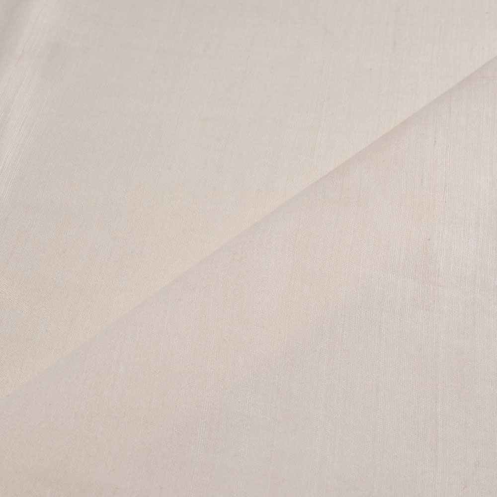 PLAIN NATURAL PURE MATKA SILK 114 GSM HANDWOVEN FABRIC