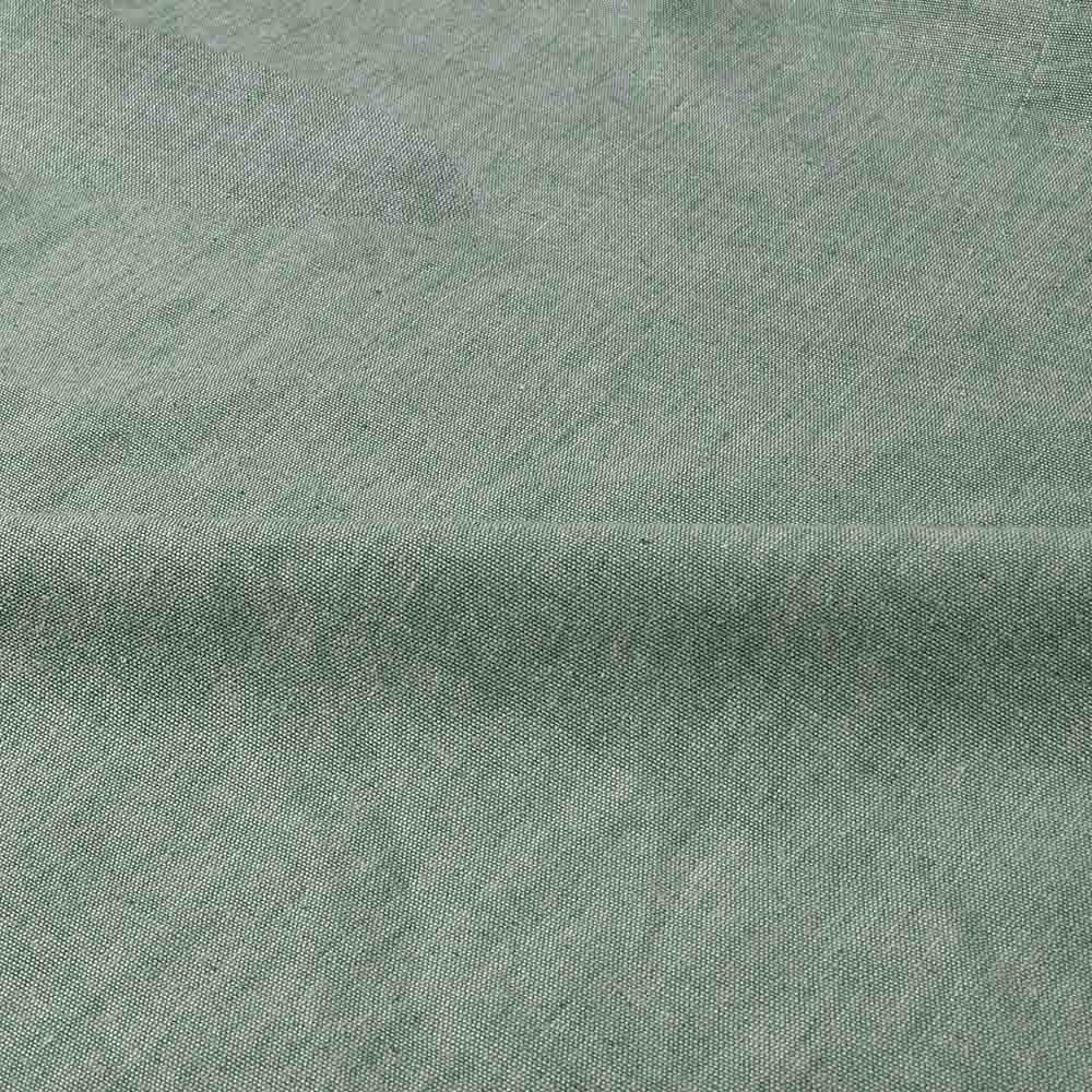 SOLID LIGHT GREEN CROSS COLOR KHADI COTTON 130 GSM HANDWOVEN FABRIC