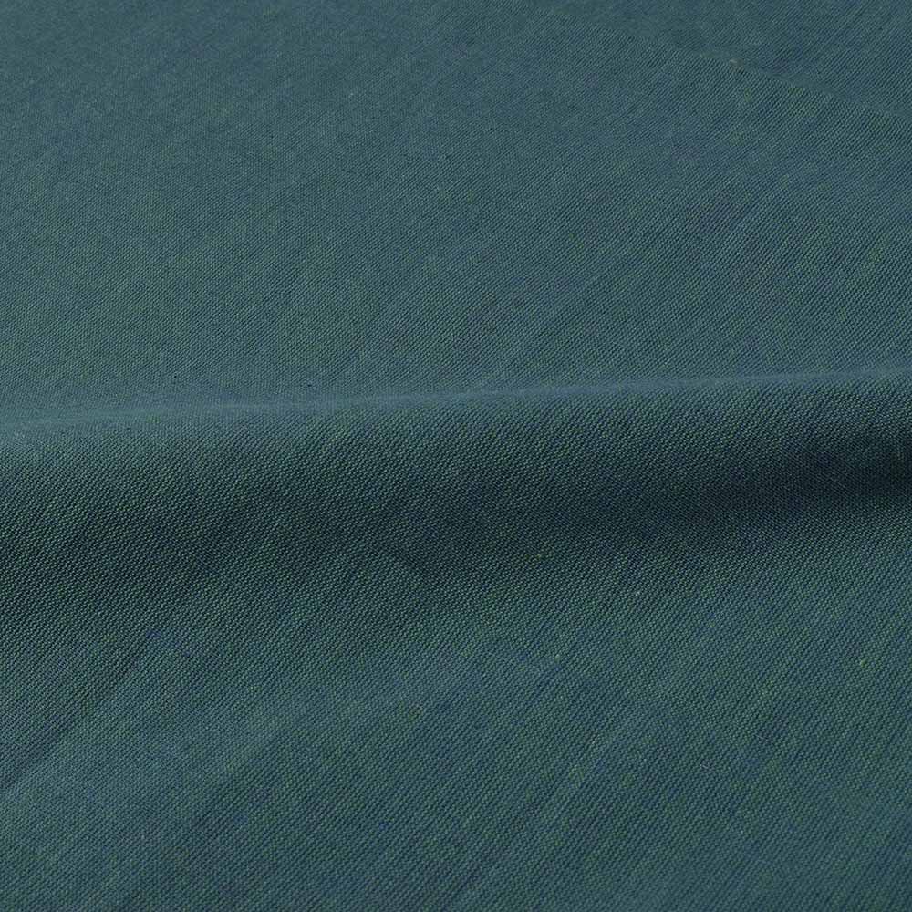 SOLID TEAL CROSS COLOR PURE COTTON 95 GSM HANDWOVEN FABRIC