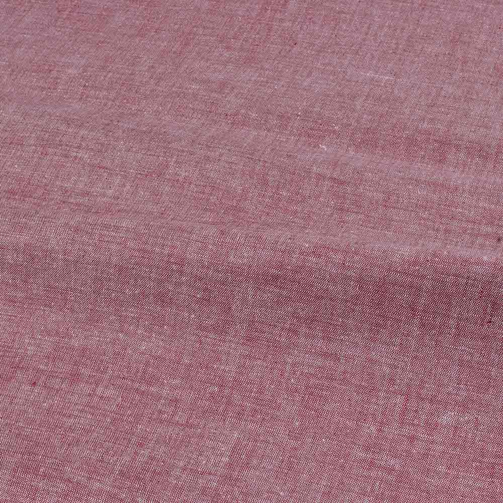 CHAMBRAY PINK KHADI COTTON 115 GSM HANDWOVEN FABRIC