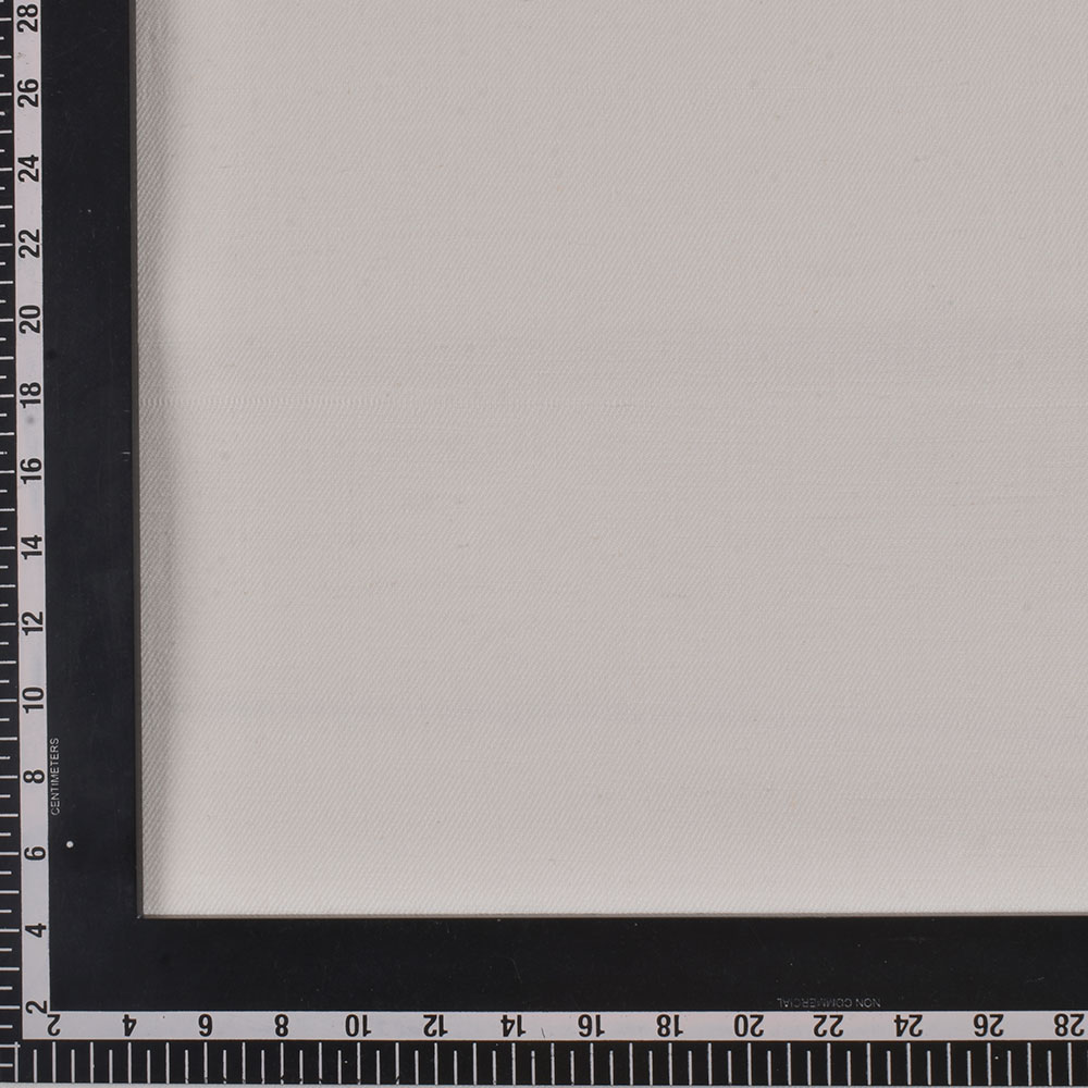 SOLID TWILL OFF WHITE KHADI COTTON 150 GSM HANDWOVEN FABRIC