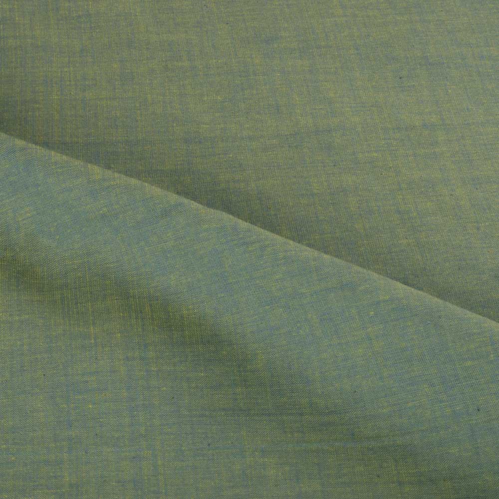 Blue Yellow Cross Color Cotton 75 GSM Handwoven Fabric