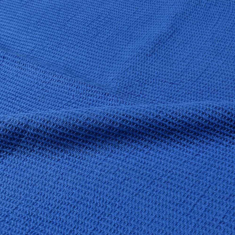 BLUE HONEYCOMB WEAVE PURE COTTON 122 GSM HANDWOVEN FABRIC