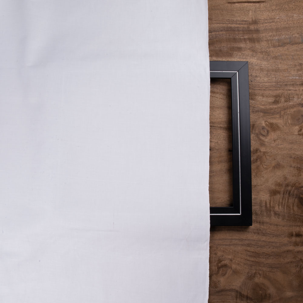 WHITE Muslin KHADI COTTON 190 GSM FABRIC - BLEACHED, DYEABLE & 36