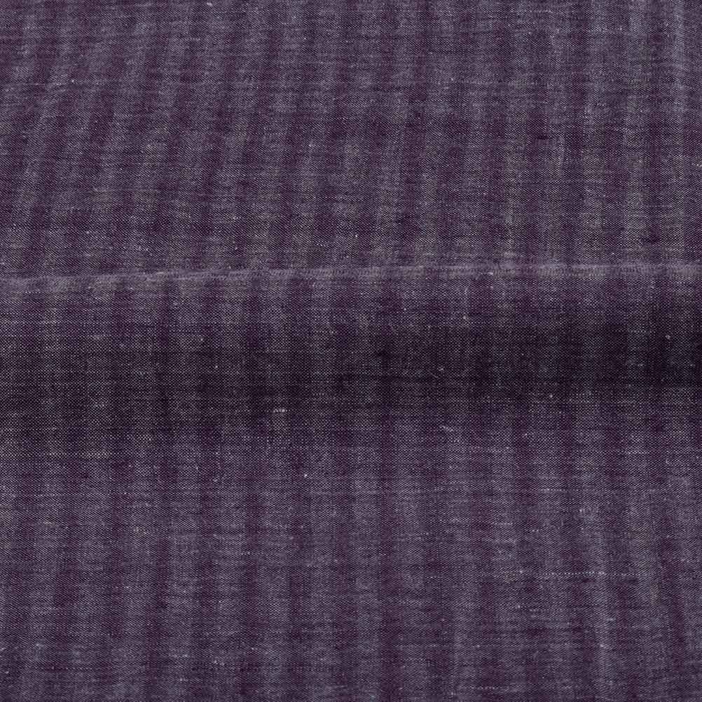 STRIPE PURPLE KHADI COTTON 95 GSM HANDWOVEN FABRIC