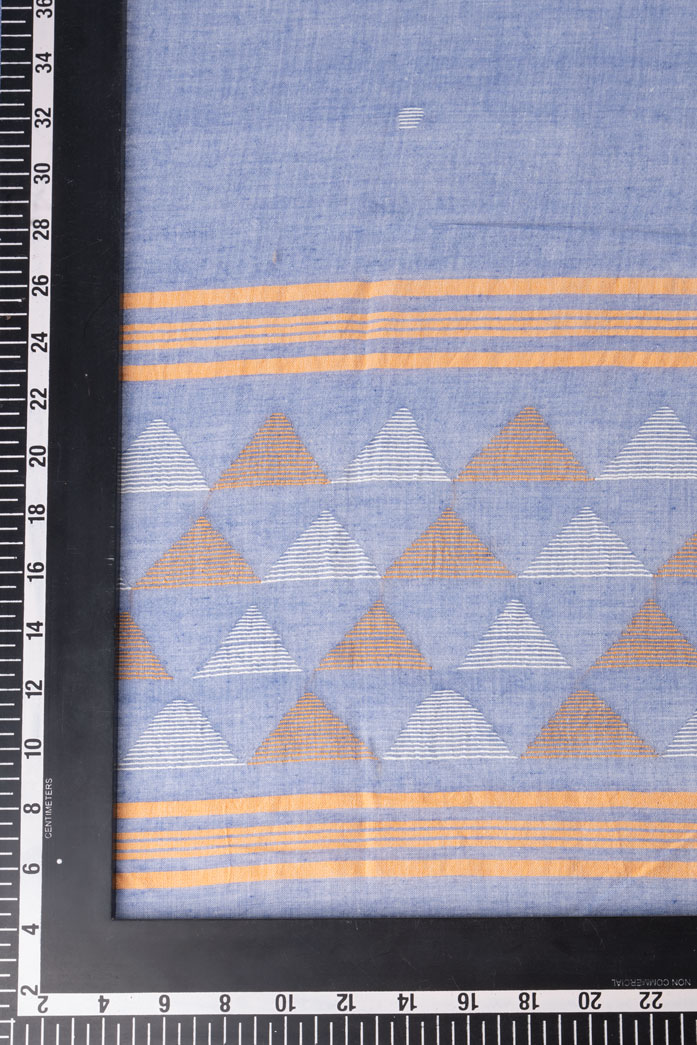HANDWOVEN BLUE SCARF 90