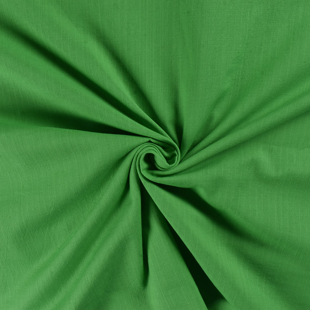 Stripe Green Pure Cotton 74 GSM Handwoven Fabric