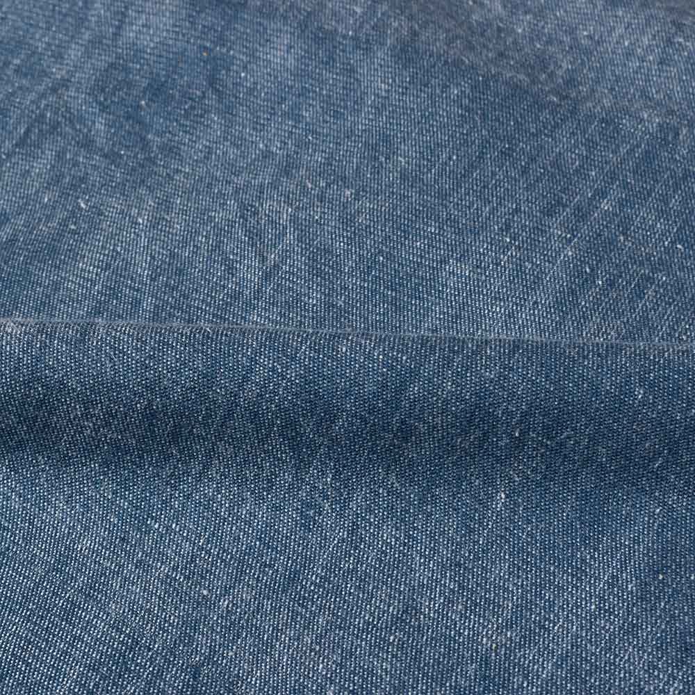 DENIM TWILL ROYAL BLUE KHADI COTTON 175 GSM HANDWOVEN FABRIC