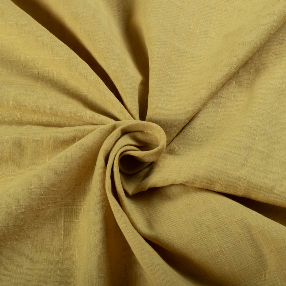 Check Brown Pure Cotton 70 GSM Handwoven Fabric