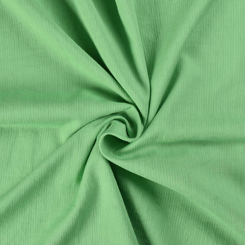 Stripe Green Pure Cotton 77 GSM Handwoven Fabric