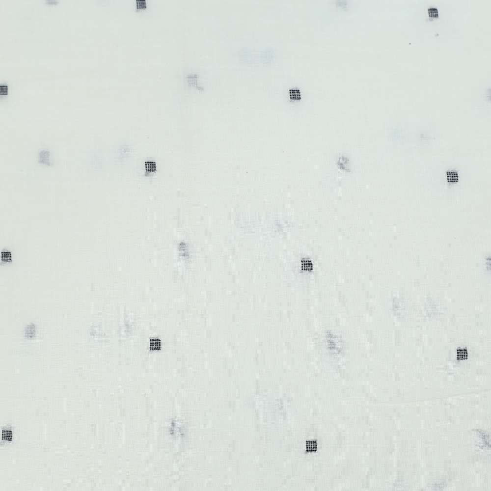 GEOMETRIC CREAMJAMDANI PURE COTTON 55 GSM FABRIC 96