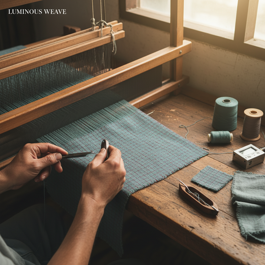 Microscopic view of breathable handwoven khadi weave structure versus tightly woven powerloom cotton