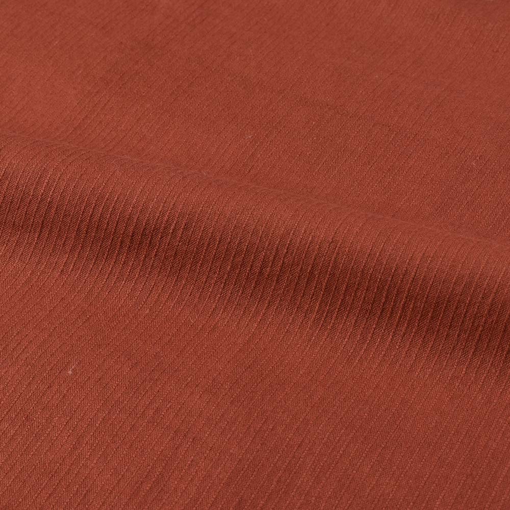 STRIPE BROWN PURE COTTON 77 GSM HANDWOVEN FABRIC