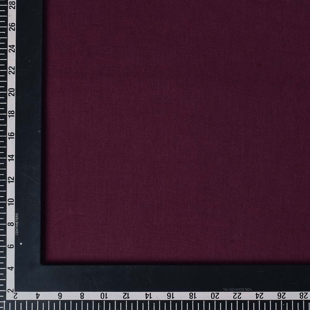 MAROON  DIAMOND TWILL KHADI COTTON 130 GSM FABRIC