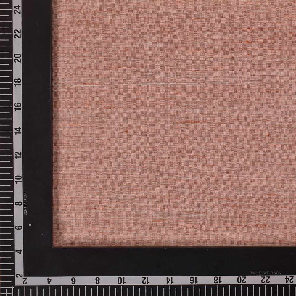 FUTKI ORANGE KHADI COTTON 93 GSM HANDWOVEN FABRIC