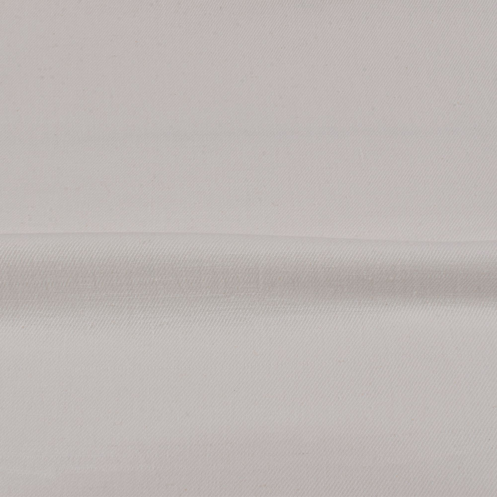 SOLID TWILL OFF WHITE KHADI COTTON 150 GSM HANDWOVEN FABRIC