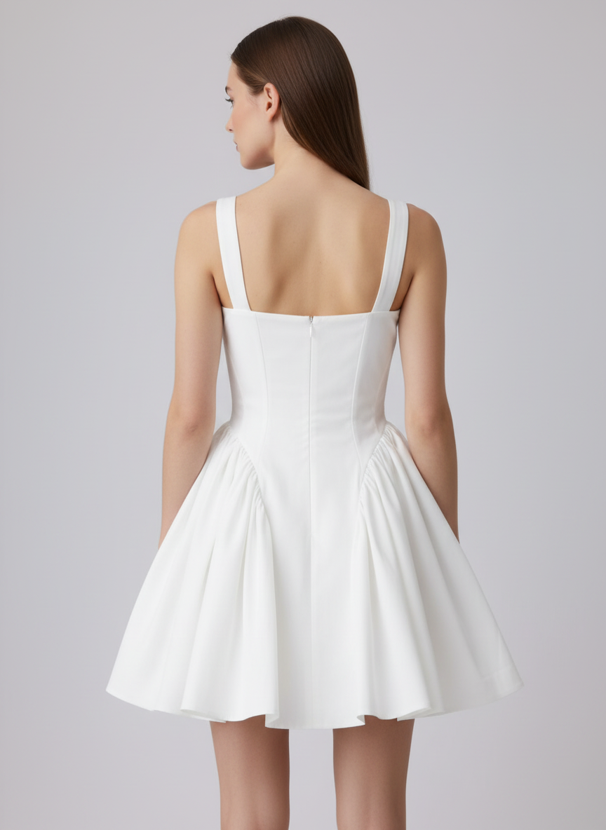 Side Gathers Hourglass Dress