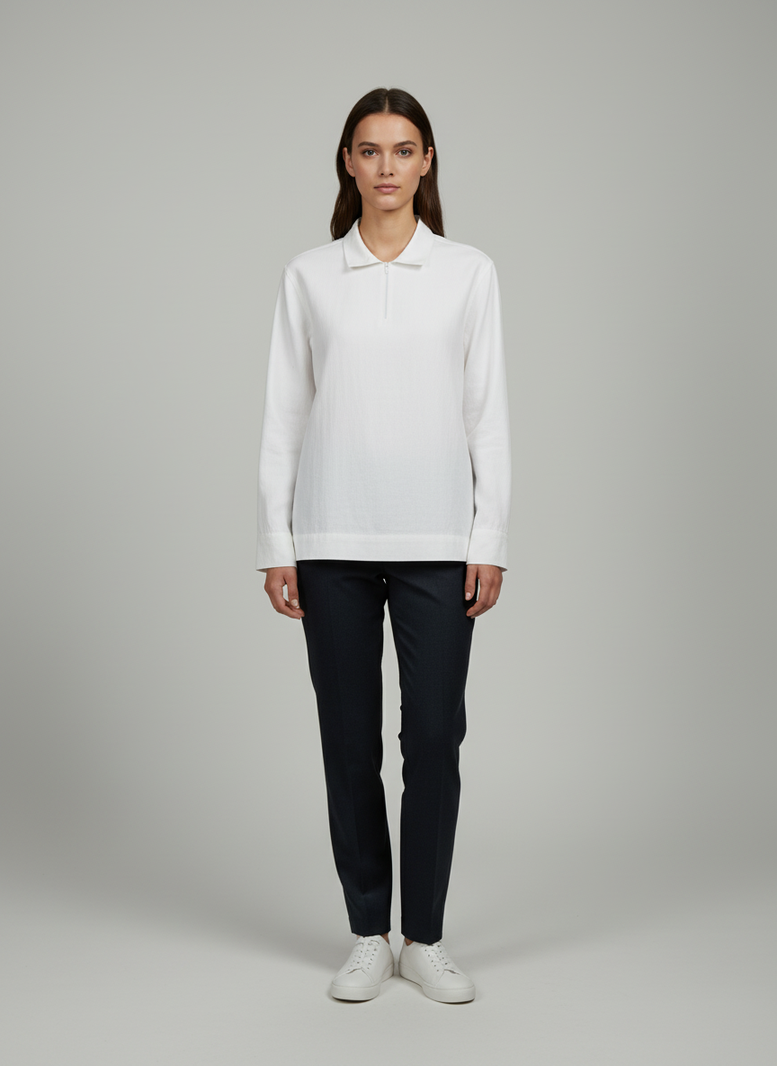 Tailored High Neck-Tshirt Unisex Jacket