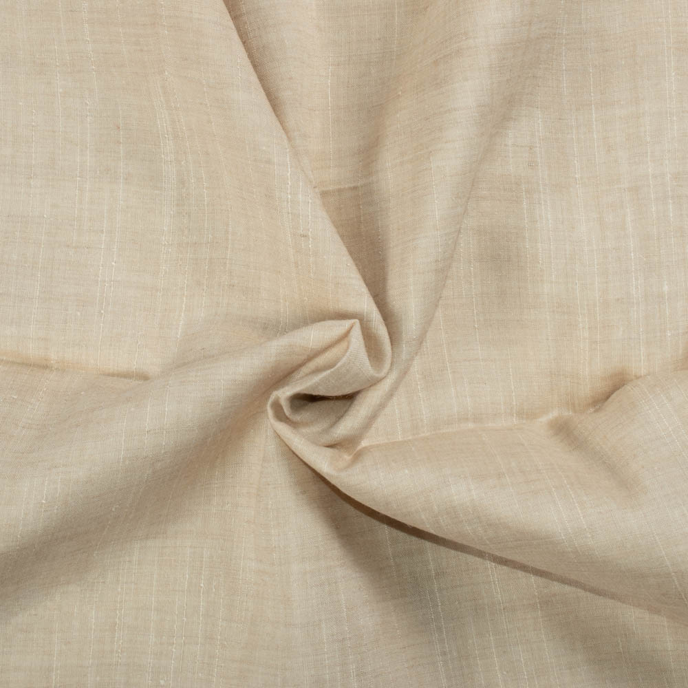 Slub Natural Matka & Tussar Silk Blend 94 GSM Handwoven Fabric