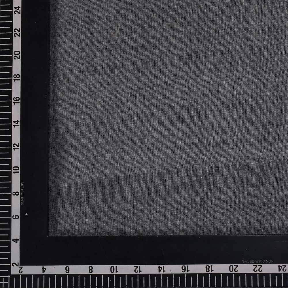 CHAMBRAY GREY KHADI COTTON 105 GSM HANDWOVEN FABRIC