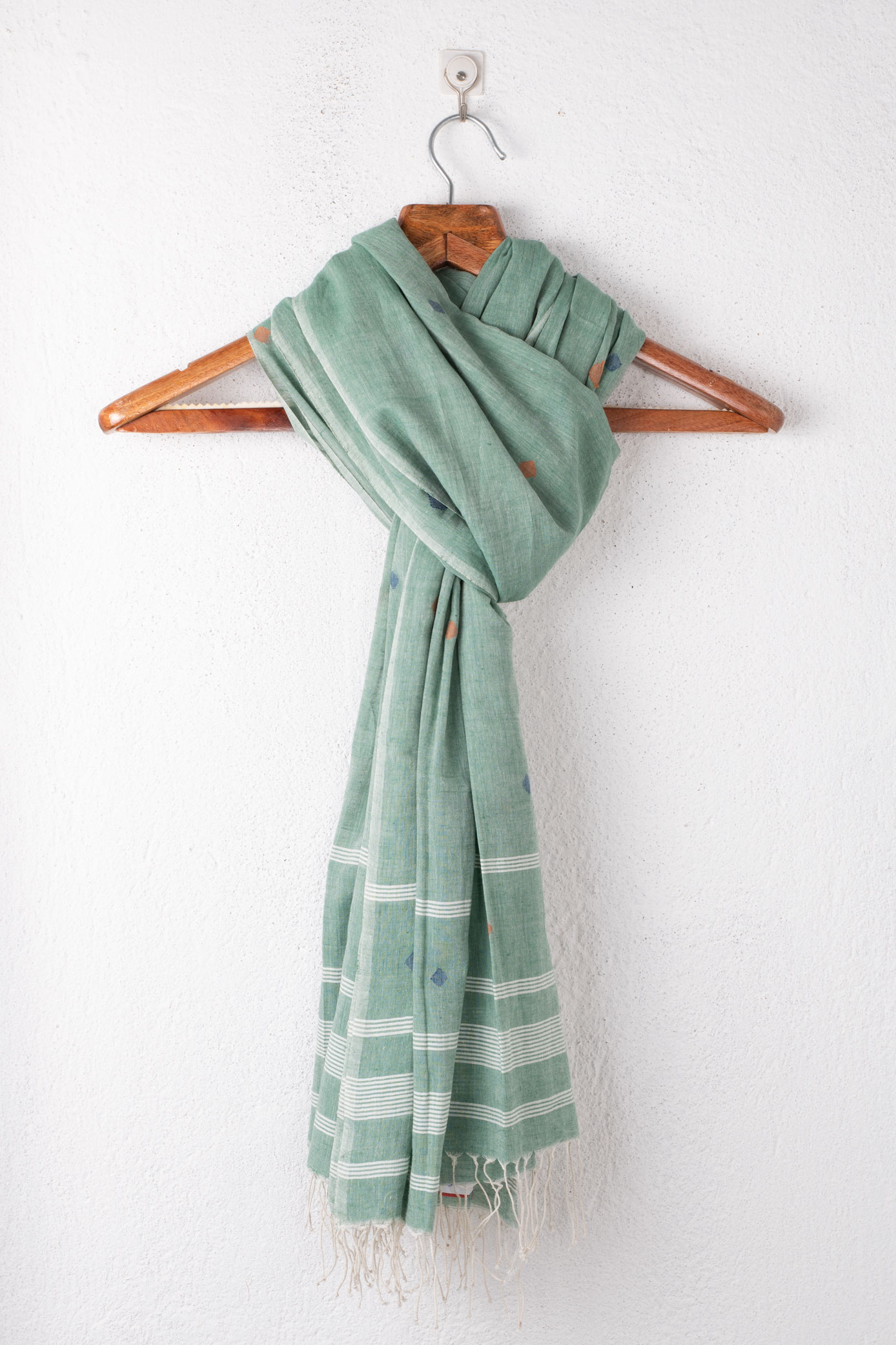 Handwoven Green Scarf
