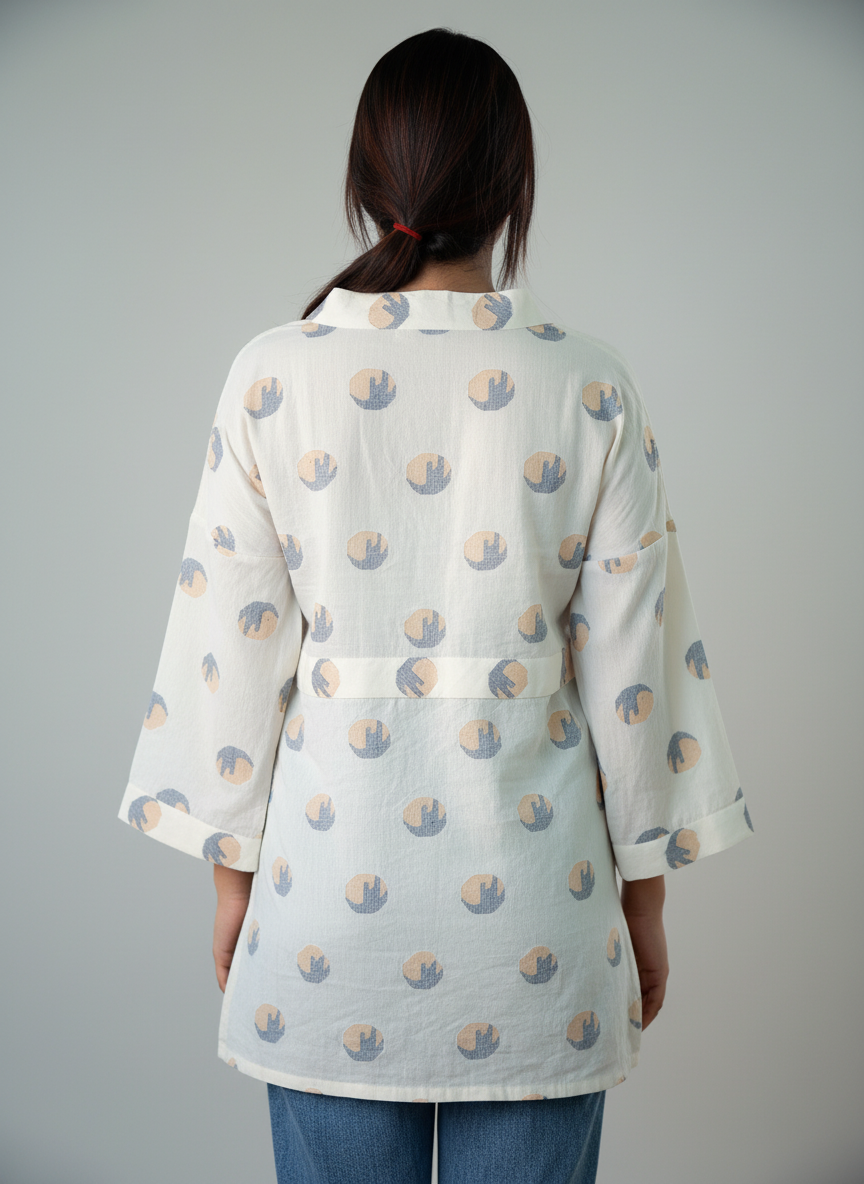 Kimono top with tie