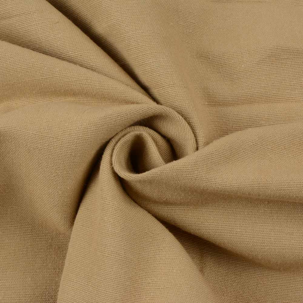 Plain Beige Pure Cotton 195 GSM Handwoven Fabric