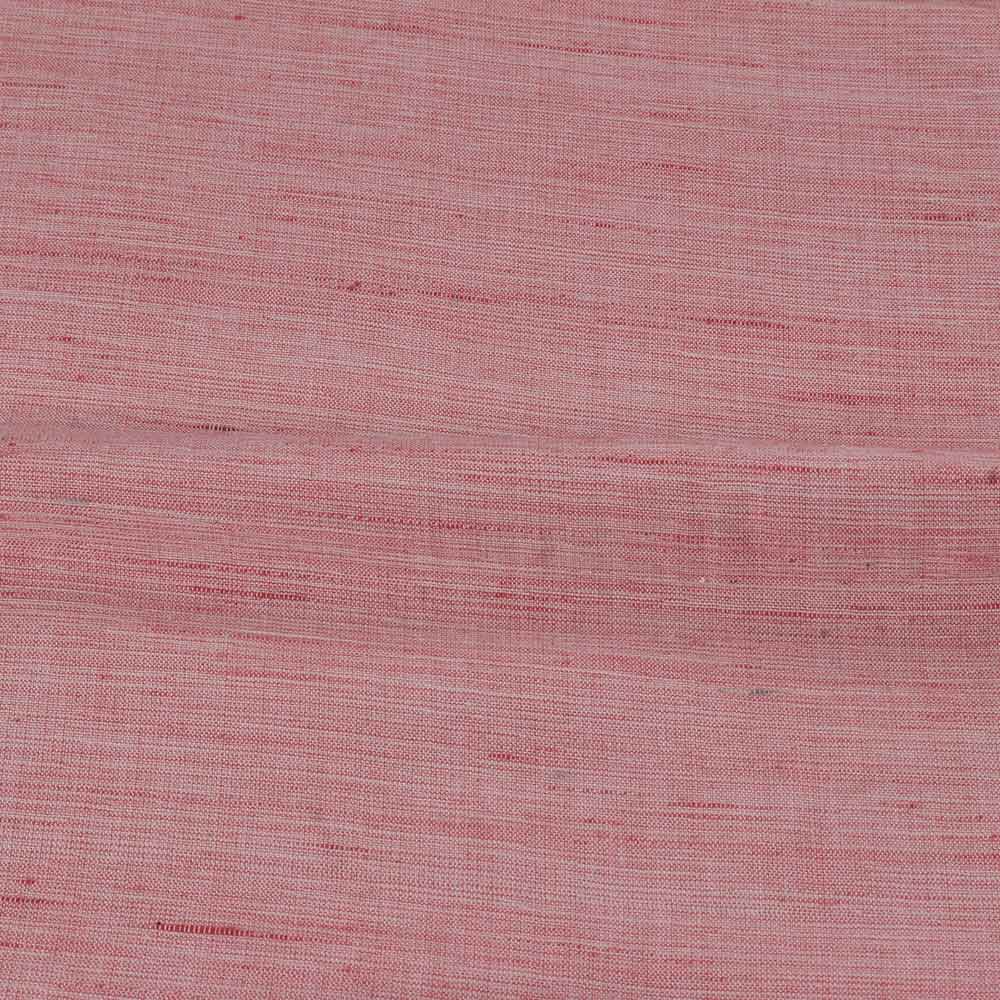 FUTKI RED KHADI COTTON 93 GSM HANDWOVEN FABRIC