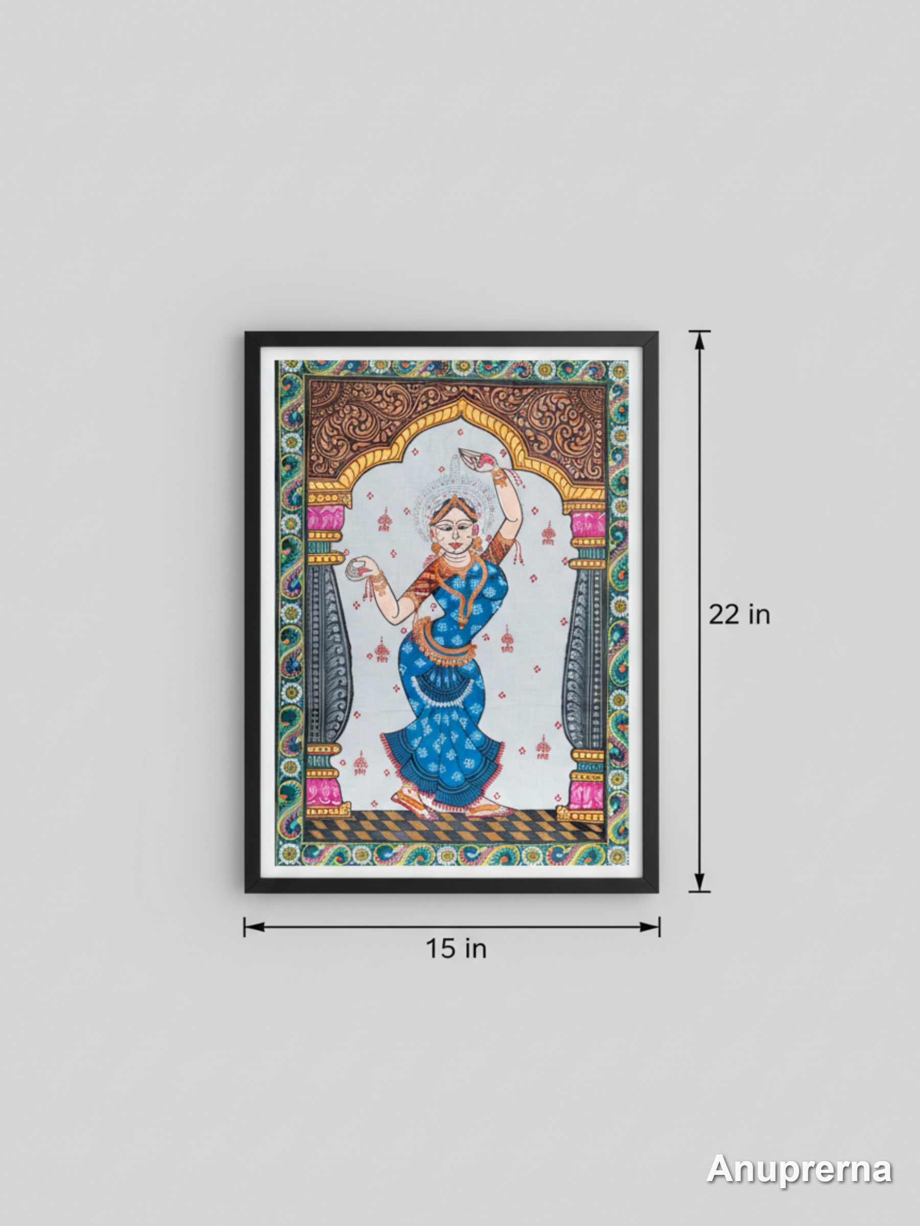 Bharatnatyam Pattachitra Wall Art Decor