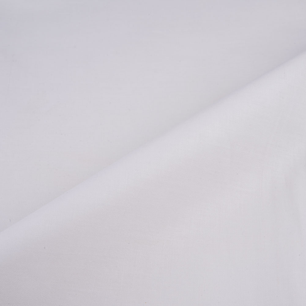White Calico Khadi Cotton 106 GSM Fabric - Bleached, Dyeable & 36 inch Width