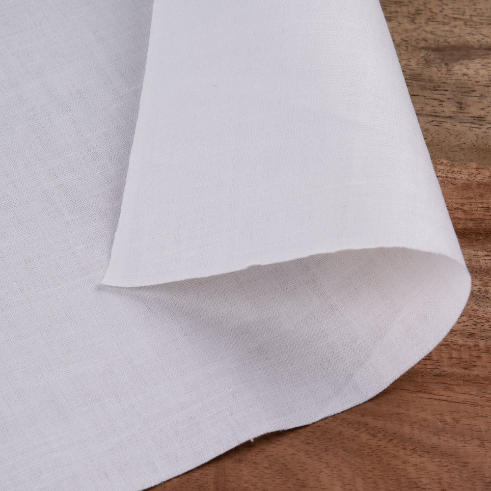 WHITE Calico KHADI COTTON 112 GSM FABRIC - BLEACHED, DYEABLE & 36