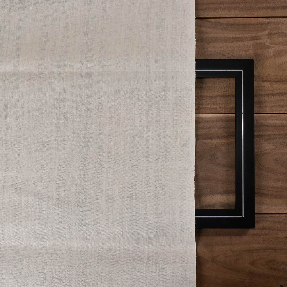 PLAIN NATURAL PURE MATKA SILK 145 GSM HANDWOVEN FABRIC
