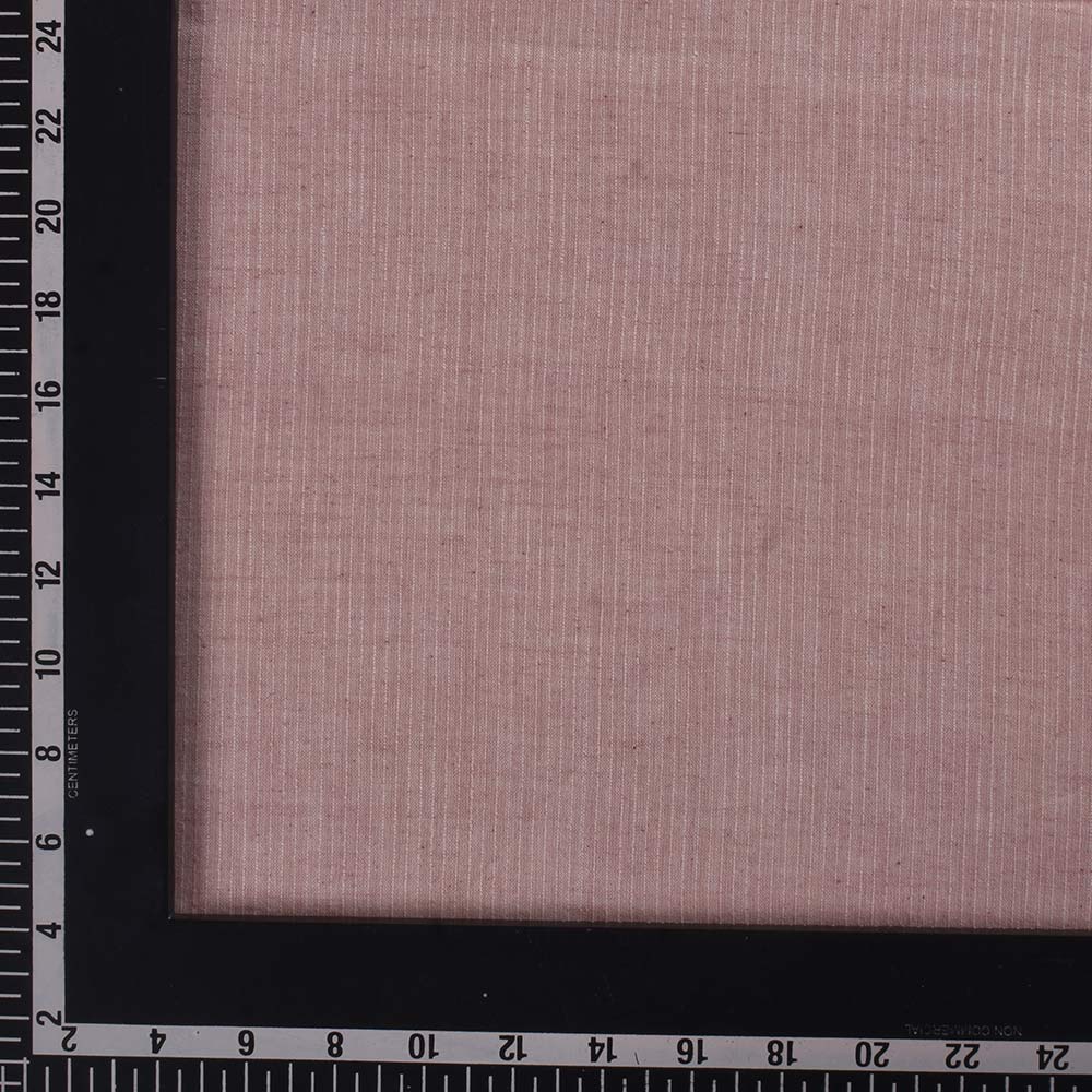 STRIPE LIGHT PINK PURE COTTON 90 GSM HANDWOVEN FABRIC