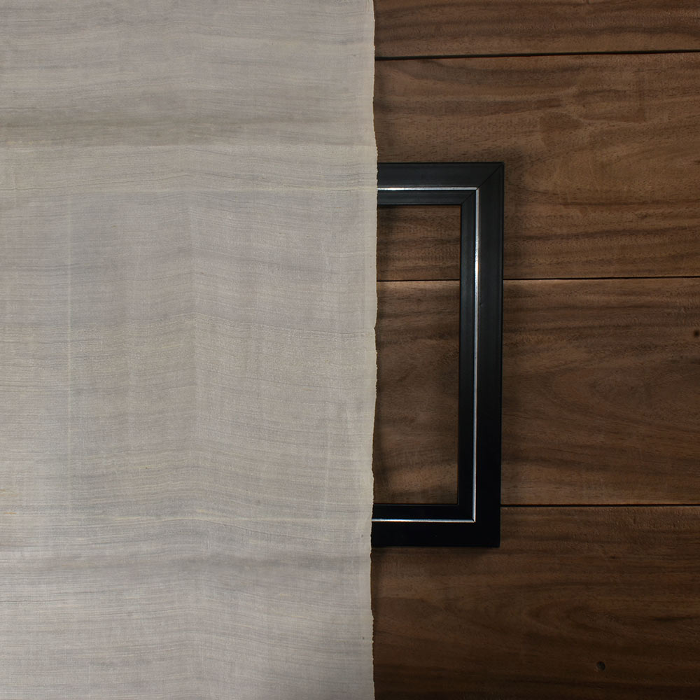 PLAIN NATURAL MULBERRY & MATKA SILK BLEND 80 GSM HANDWOVEN FABRIC