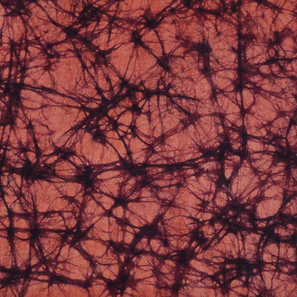 ABSTRACT BROWN BATIK COTTON 110 GSM FABRIC - HAND PRINTED