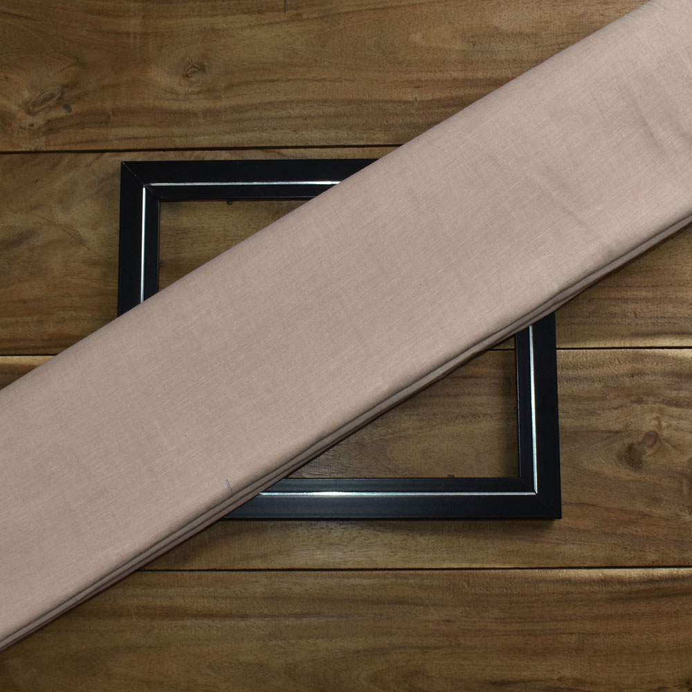 Chambray Peach Khadi Cotton 62 GSM Handwoven Fabric B8b