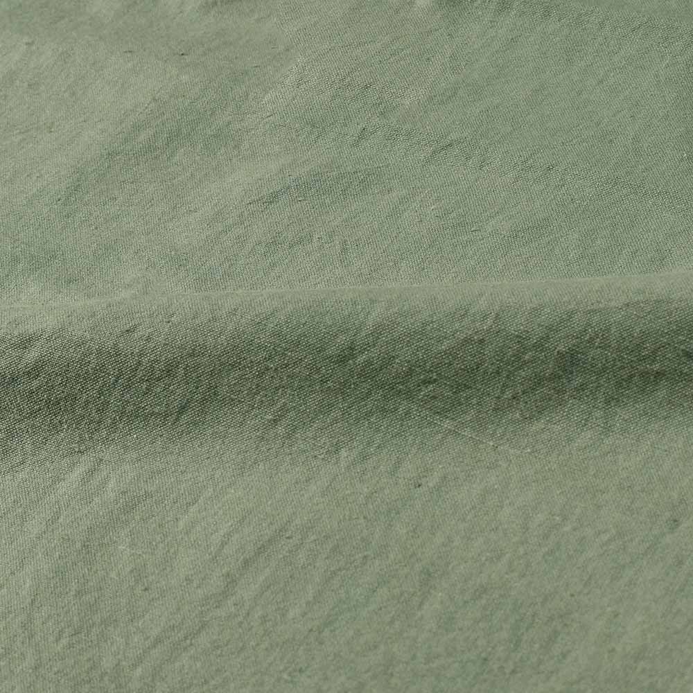 PLAIN GREEN KHADI COTTON 120 GSM HANDWOVEN FABRIC