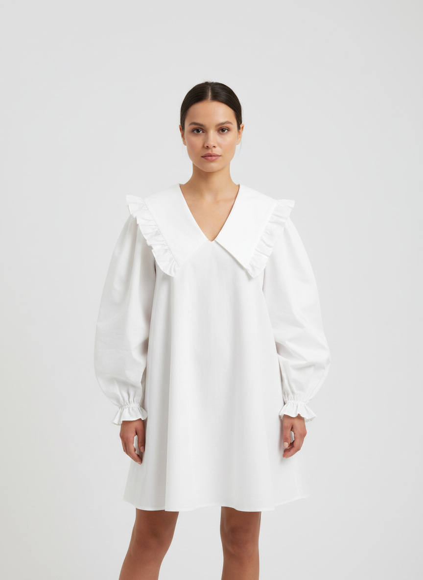 Gathered Sailor Dress
