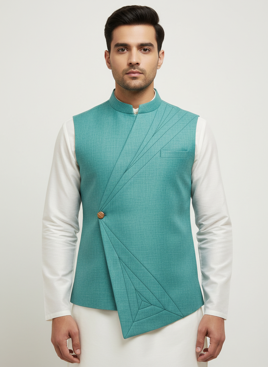 Asymmetric Geometric Stitched Bundi