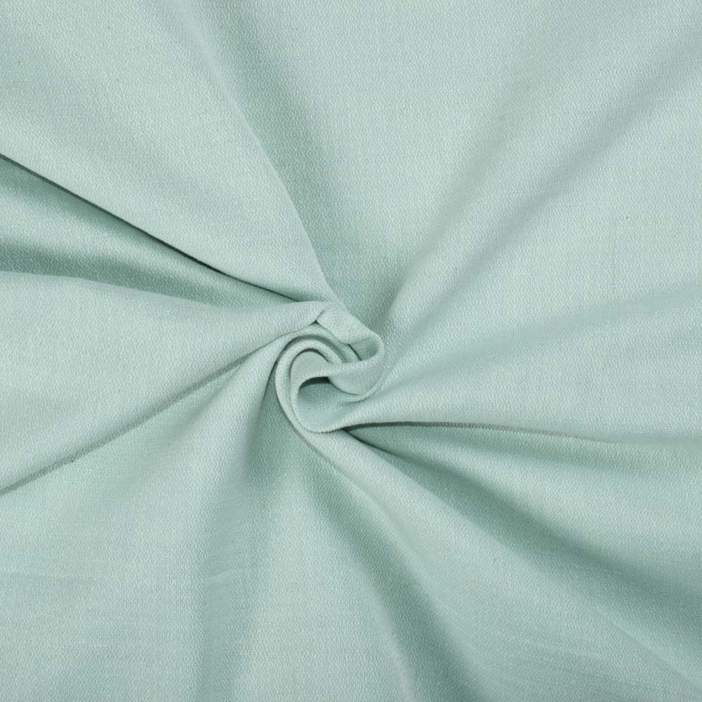 Aqua Diamond Twill Cotton Khadi 120 GSM Handwoven Fabric